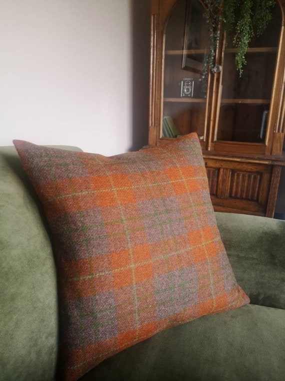 Hue Harris Tweed cushion cover