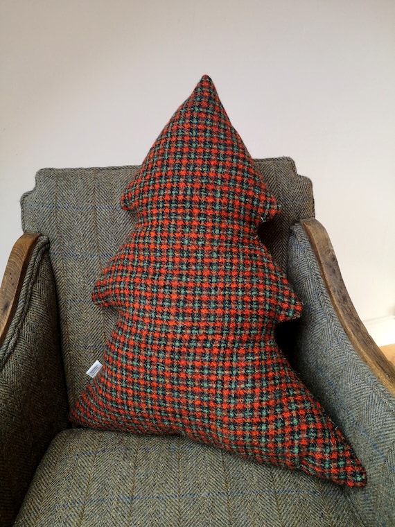 Big Harris Tweed tree Cushion