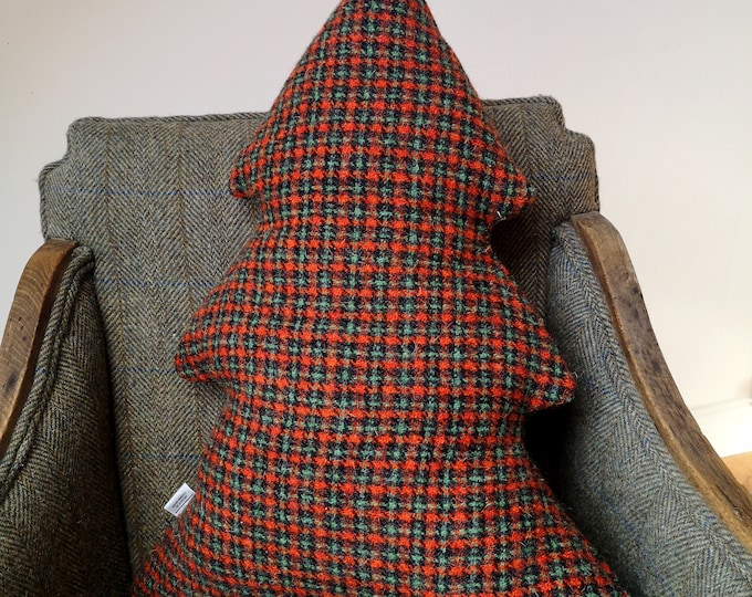 Big Harris Tweed tree Cushion
