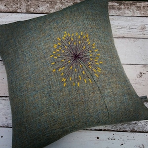 Hand Crafted Harris Tweed summer cushion cover
