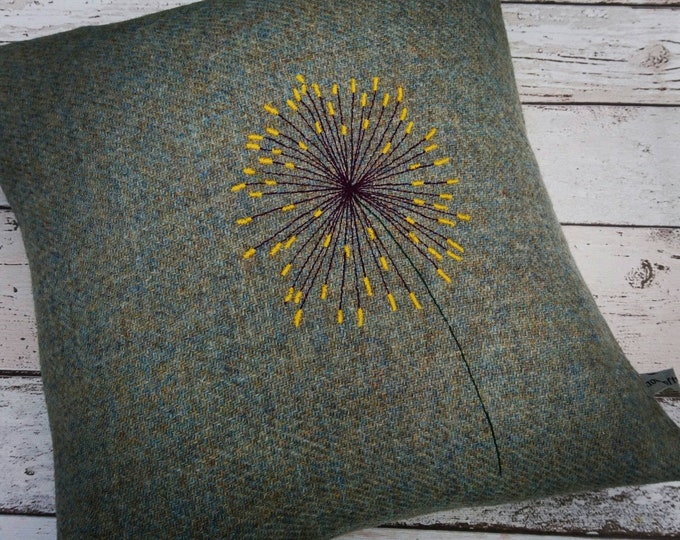 Hand Crafted Harris Tweed summer cushion cover