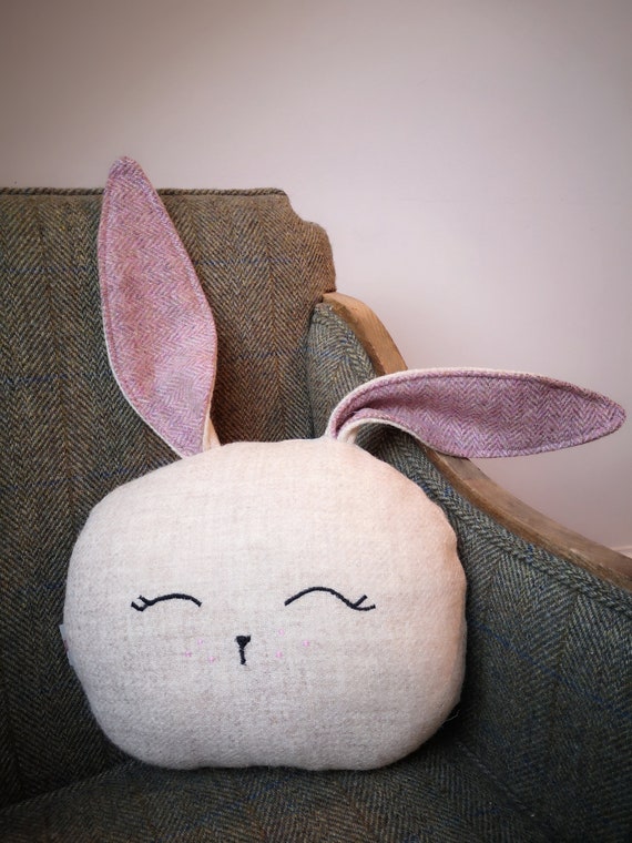 Harris Tweed Bunny cushion