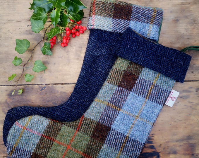 Harris Tweed Christmas stocking