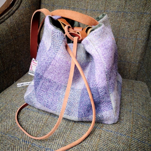 New Mola Harris Tweed bucket bag