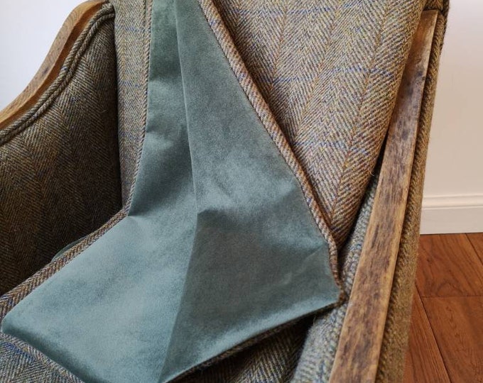 MADE TO ORDER Hand Crafted Harris Tweed blanket throw bedspread