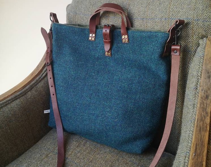 Angela Harris Tweed tote bag