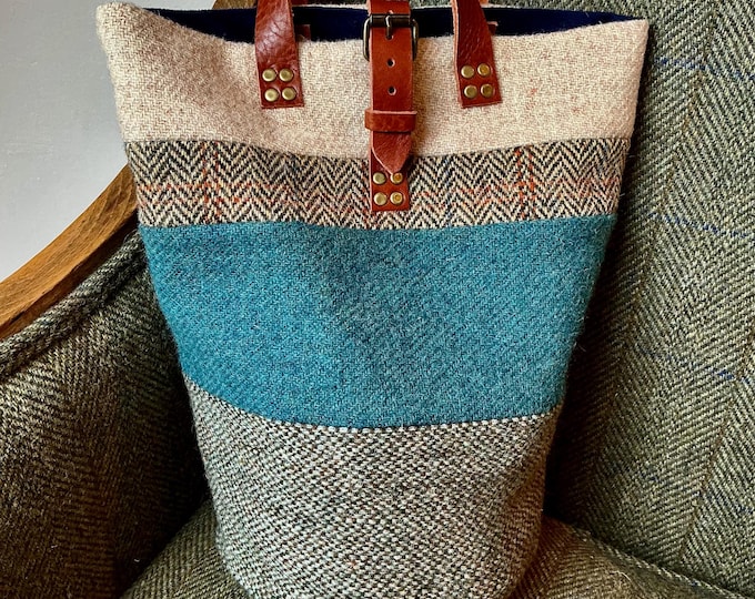 New Zelinda Harris Tweed bucket bag