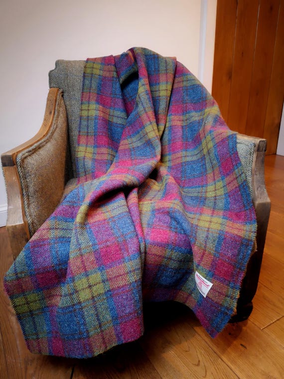 New Harris Tweed blanket throw bedspread
