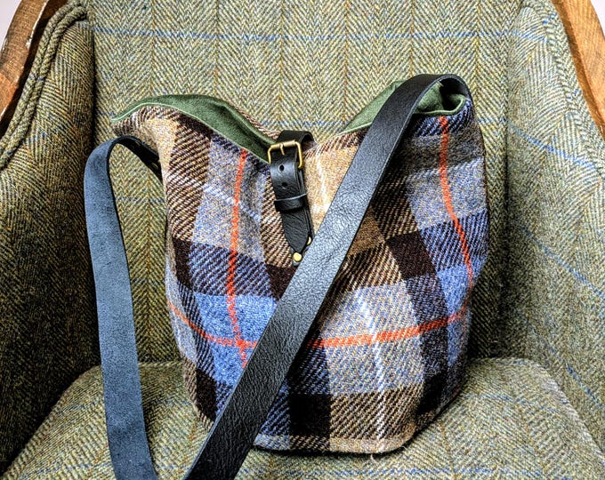 New Peri Harris Tweed tote bucket bag