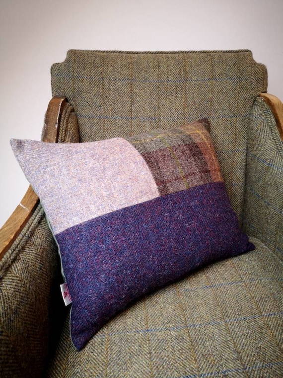 Hubert Harris Tweed patchwork Cushion