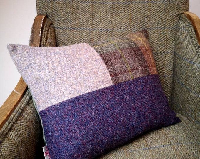 Hubert Harris Tweed patchwork Cushion