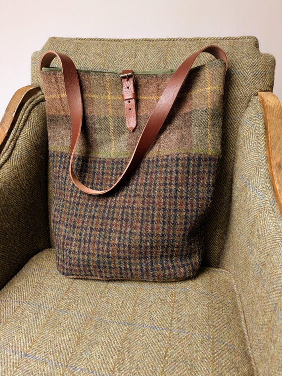 New Shona Harris Tweed bucket bag