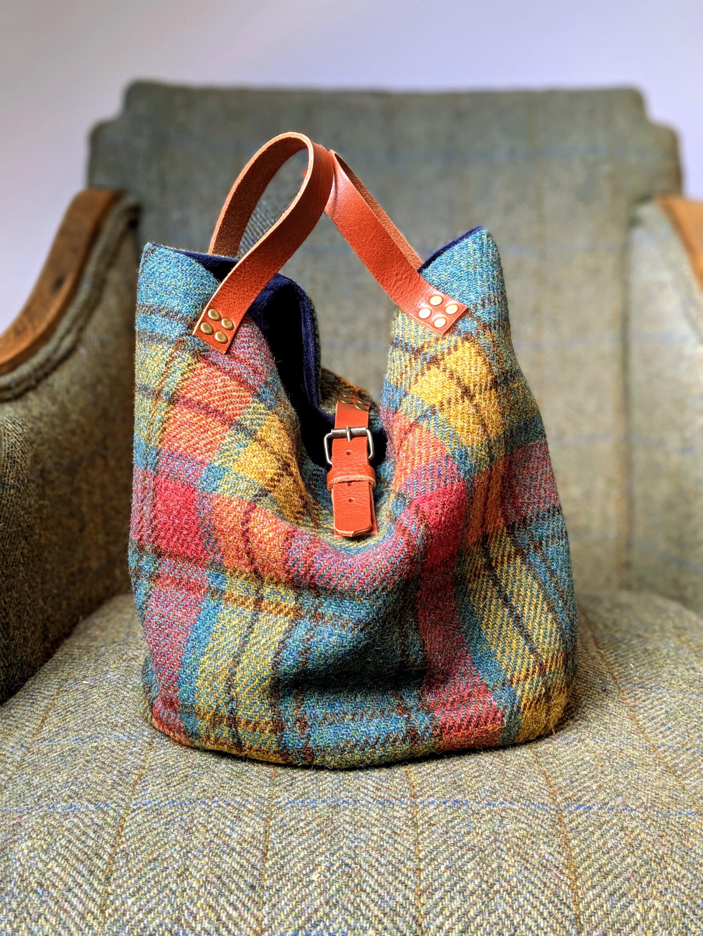 New Freddie Harris Tweed Tote Bucket Bag - Etsy