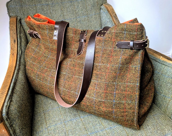 New  Jose weekender Harris Tweed bag