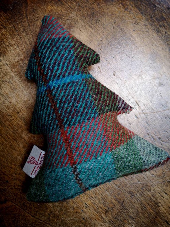 New mini Harris Tweed Christmas tree decoration