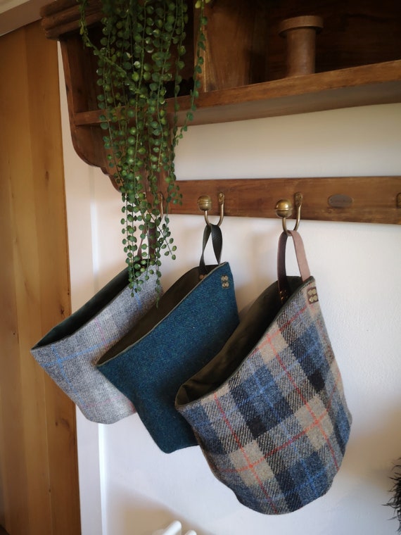 Harris Tweed storage basket