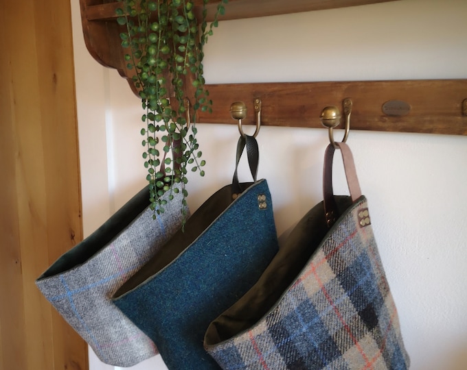 Harris Tweed storage basket