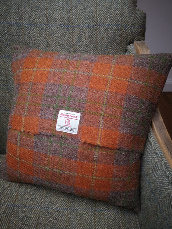 Angus Harris Tweed cushion cover