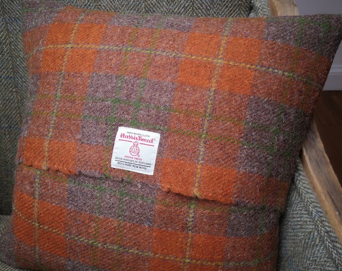 Angus Harris Tweed cushion cover