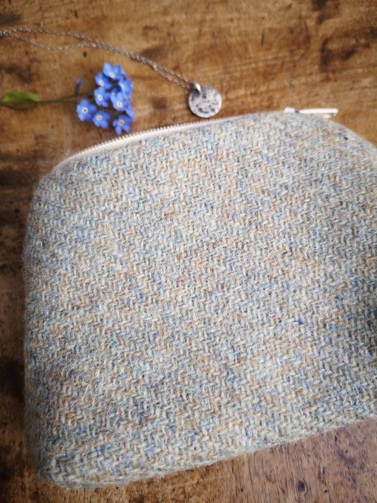 Hand Crafted Harris Tweed Small Coin Purse | Etsy