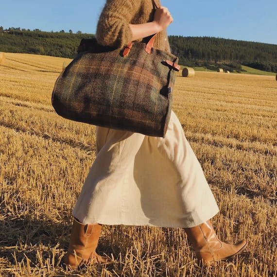 New Preston weekender Harris Tweed bag