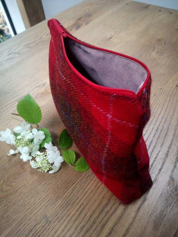 Harris tweed outlet makeup bag