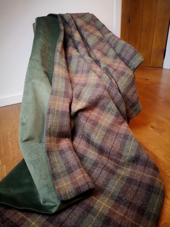 Bespoke MADE TO ORDER Hand Crafted Harris Tweed blanket