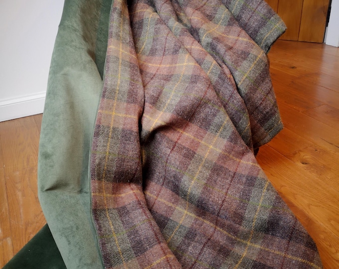 Bespoke MADE TO ORDER Hand Crafted Harris Tweed blanket