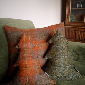 Hand Crafted Harris Tweed   tree Cushion