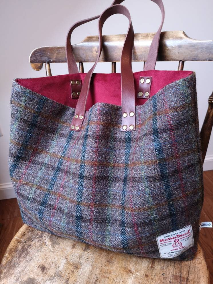 Olivia Harris Tweed tote