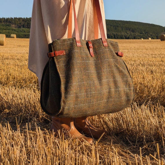 New Pret weekender Harris Tweed bag