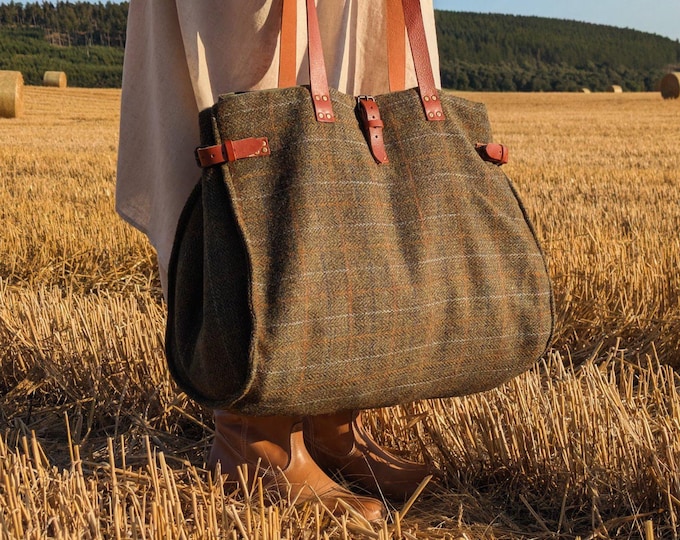 New Pret weekender Harris Tweed bag