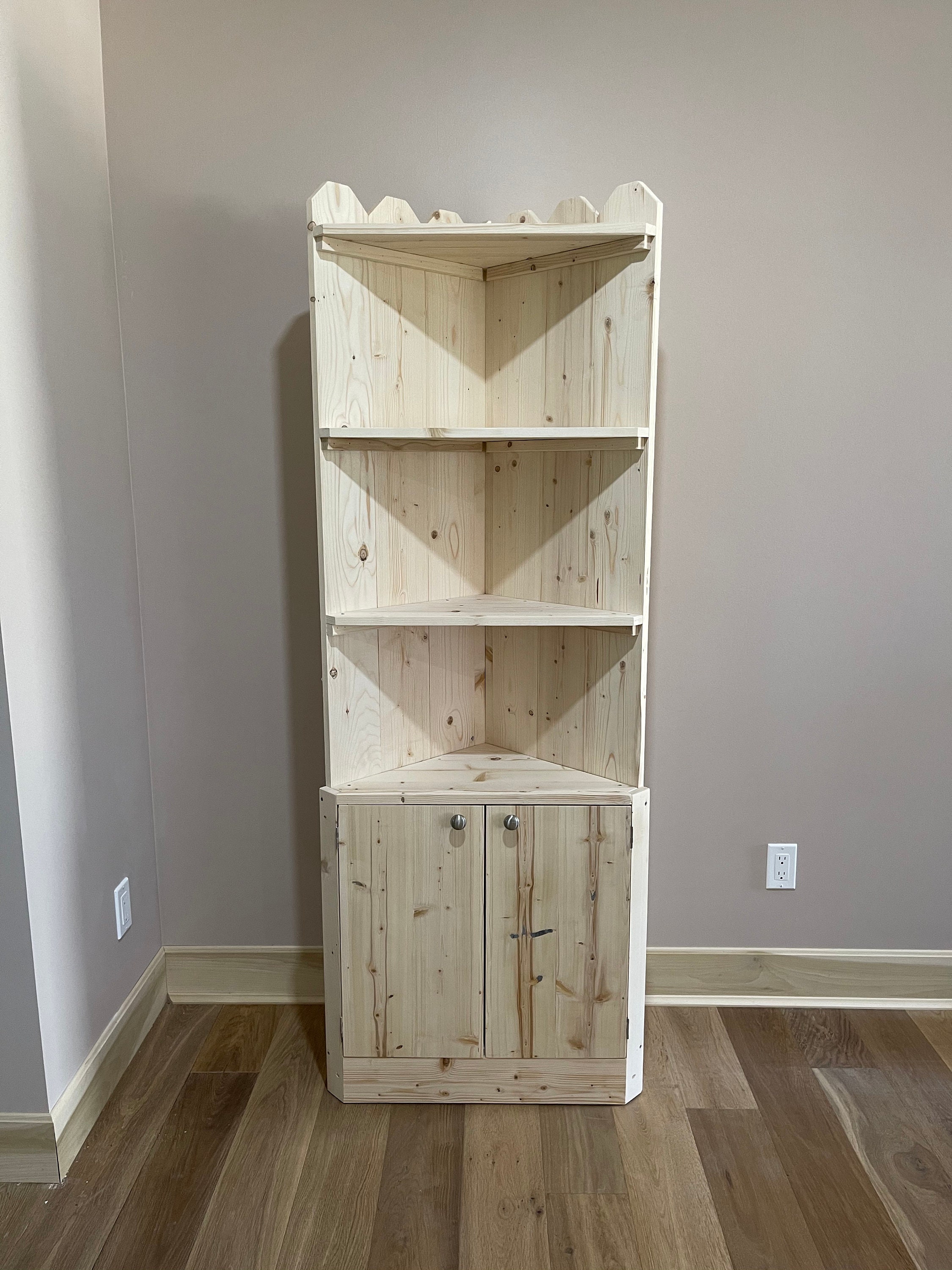 Farmhouse Corner Cabinet — DevlinLee Designs