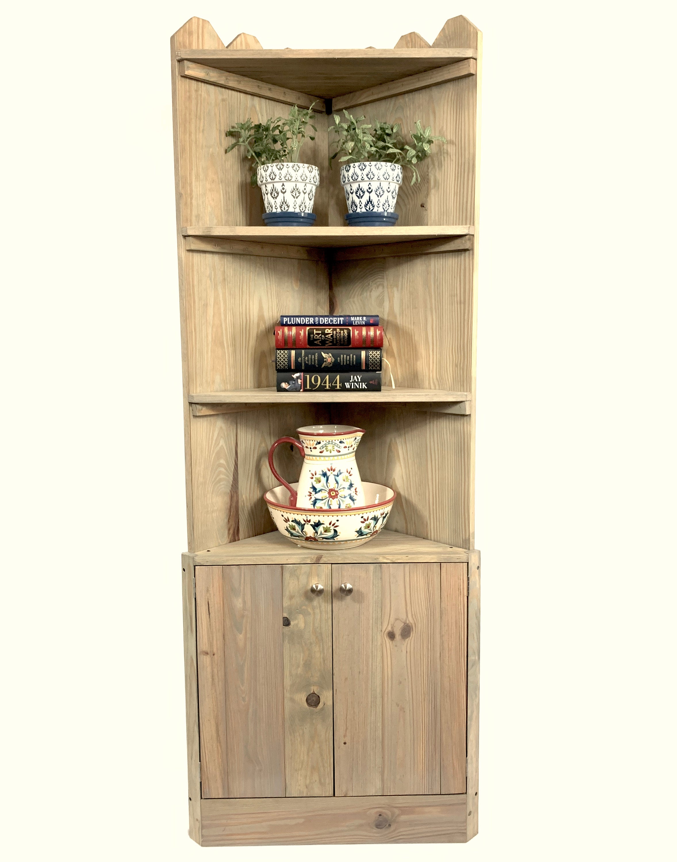 Farmhouse Corner Cabinet