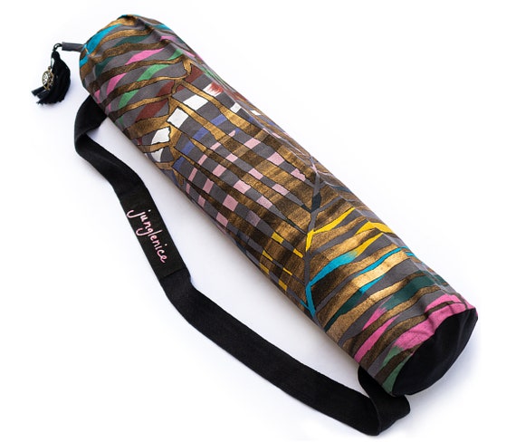Eco Yoga Mat Bag Hand Painted Boho Yoga Bag Etsy