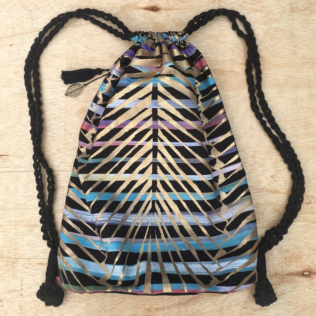 Oversized Canvas Drawstring Backpack Designer Rucksack - Etsy