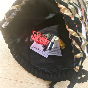 Unique Gift for Women, Female Vegan MacBook Bag, Canvas Painting Drawstring Backpack, Original Designer Rucksack, Gift for Her image 10