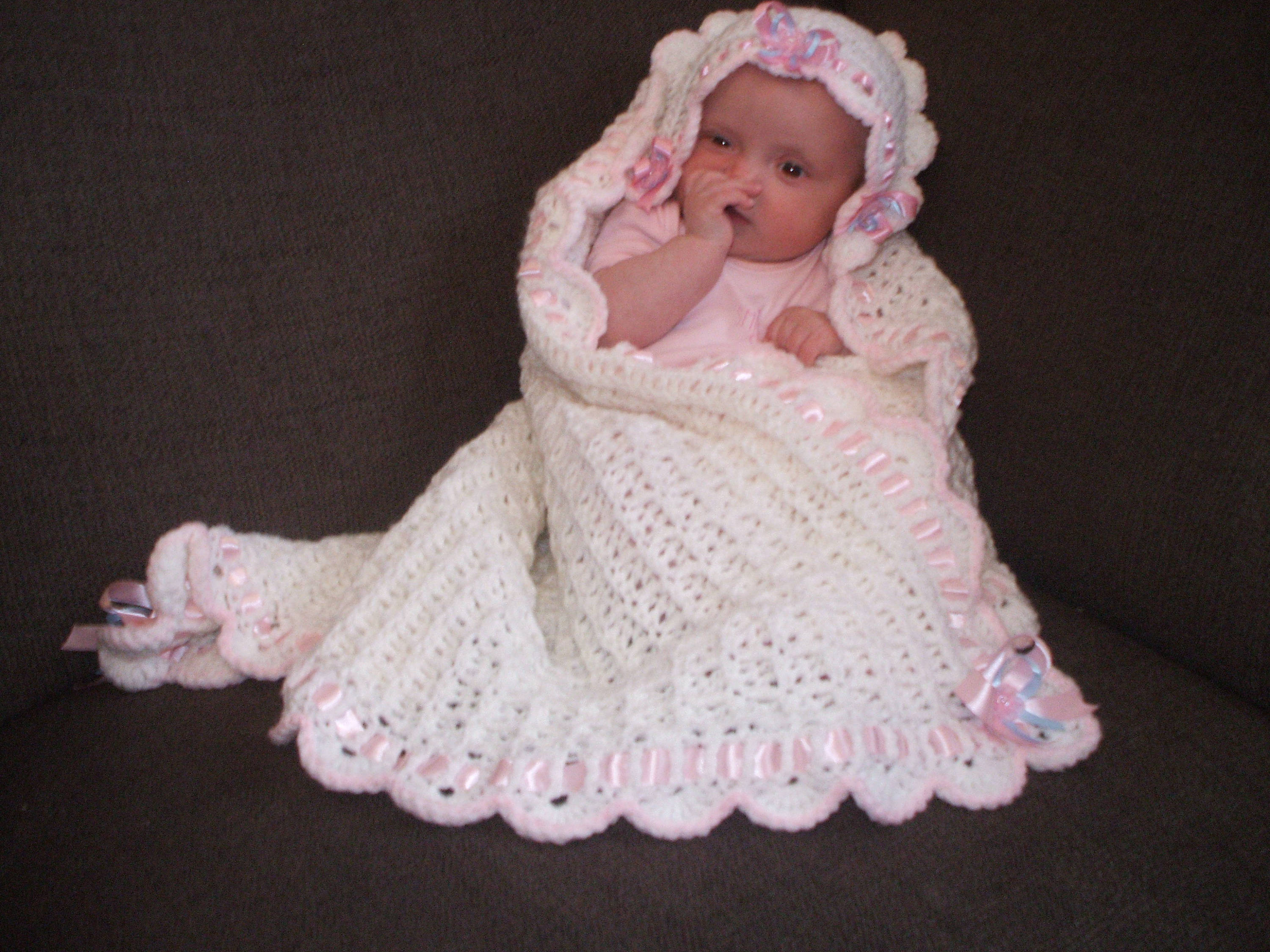 Baby shawl crochet pattern with built in hood Etsy