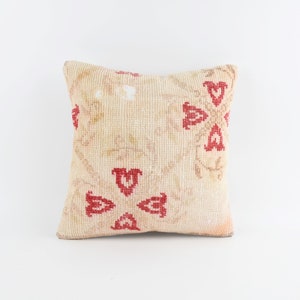 turkish carpet pillow, home decor, throw pillow cover, 18x18 kilim pillow, sofa tribal pillow, livingroom pillow, ethnic fabric, boho pillow