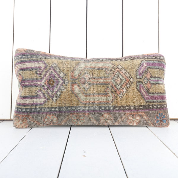 decorative throw pillow, 8x16 kilim pillow, anatolian turkish kilim pillow, oriental pillow, cushion cover, turkey pillow, couch pillow
