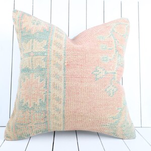 Bohemian Kilim Pillow, Decorative Throw Pillow, Turkish Kilim Pillow, Anatolian Tribal Pillow, Cushion Cover, Turkey Pillow, Sofa Pillow
