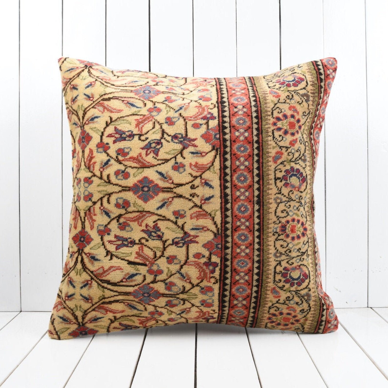 Euro Sham Pillow Cover Authentic Pillow Cover Turkish Kilim Etsy