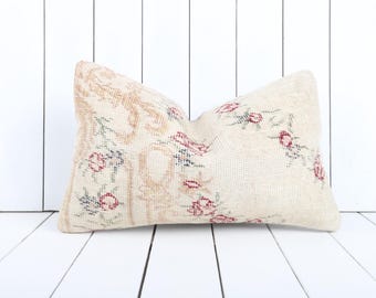 turkish kilim pillow, 12x20 kilim pillow, bohemian kilim pillow, vintage kilim pillow, home decor, couch accent pillow, cushion cover