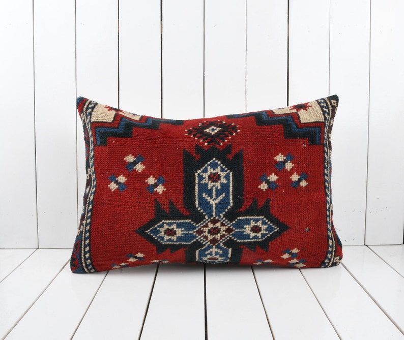 Turkish Kilim Pillow Kilim Pillow Cover Vintage Kilim Pillow 16x24 Decorative Kilim Pillow Handmade Kilim Pillow Kilim Cushion Cover