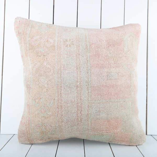 Turkish Kilim pillow, 20x20 inch, 50x50 cm kilim pillow cover, home decor, decorative throw pillow, turkish kilim pillow, home decor, pillow