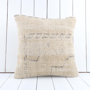 anatolian turkish kilim pillow, 18x18 pillow cover, decorative throw pillow, boho pillow, home decor, cushion cover, couch accent pillow