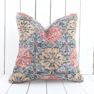 18x18 Pillow Cover, Turkish Kilim Pillow, Decorative Throw Pillow, Home Decor, Turkey Pillow, Kilim Cushion Cover, Sofa Accent Pillow Cover