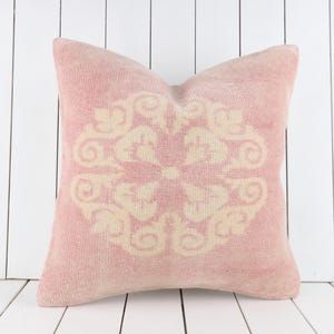 Anatolian Turkish Kilim Pillow, Handmade Ethnic Kilim Pillow, 20x20 Pillow Case, Boho Pillow, Kilim Cushion Cover, Turkey Pillow