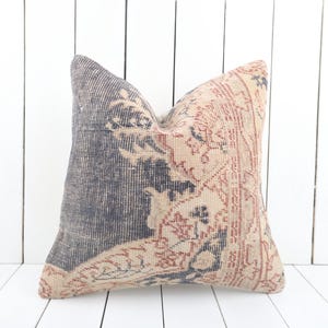 vintage kilim pillow, 18x18 turkish kilim pillow, decorative pillow, couch accent pillow, home decor, floor cushion cover, turkey pillow