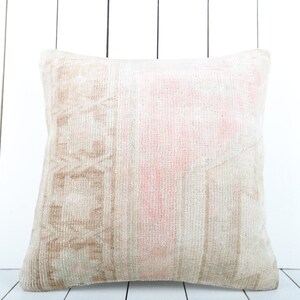 embroidered kilim pillow, turkish carpet pillow, boho accent pillow, home decor, 18x18 kilim pillow, floor cushion cover, sofa pillow